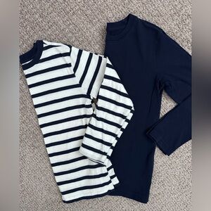 Primary kids long sleeve classic tee, bundle of 2 sz 6-7